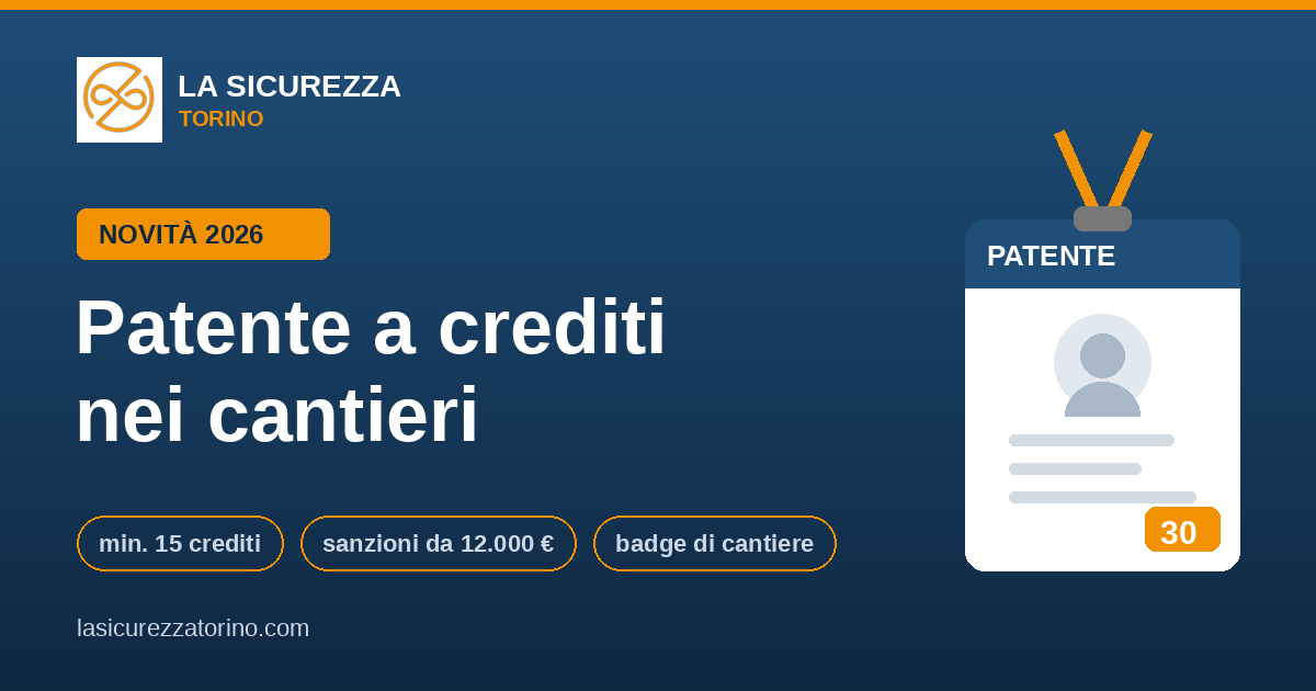 La patente a crediti cantieri