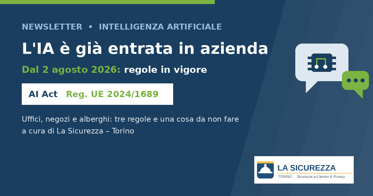 Intelligenza artificiale in azienda: le regole in vigore dal 2 agosto 2026